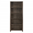 Scranton & Co 5-Shelf Bookcase in Burnt Ash Finish with Adjustable Shelves
