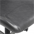Scranton & Co Modern Office Chair in Black Faux Leather Titanium Base