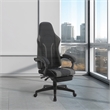 Scranton & Co Gaming Chair with Retractable Footrest in Faux Leather