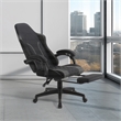 Scranton & Co Gaming Chair with Retractable Footrest in Faux Leather