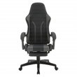 Scranton & Co Gaming Chair with Retractable Footrest in Faux Leather