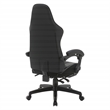 Scranton & Co Gaming Chair with Retractable Footrest in Faux Leather