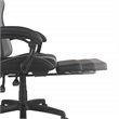 Scranton & Co Gaming Chair with Retractable Footrest in Faux Leather