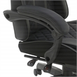 Scranton & Co Gaming Chair with Retractable Footrest in Faux Leather