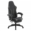 Scranton & Co Gaming Chair with Retractable Footrest in Faux Leather