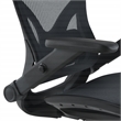 Scranton & Co Black Mesh Manager's Chair with 4D Flip Arms Chrome Base