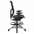 Scranton & Co ProGrid Mesh Back Drafting Chair with Black Mesh Seat