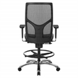Scranton & Co ProGrid Mesh Back Drafting Chair with Black Mesh Seat