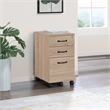 Scranton & Co 3 Drawer Mobile File Cabinet in River Oak Engineered Wood