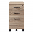 Scranton & Co 3 Drawer Mobile File Cabinet in River Oak Engineered Wood