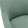Scranton & Co Upholstered Office Chair in Mint Fabric with Rustic Wood Base