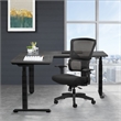 Scranton & Co Adjustable Office Chair with Vertical Matrix Back in Black Mesh
