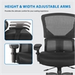 Scranton & Co Adjustable Office Chair with Vertical Matrix Back and Mesh Seat