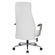Scranton & Co High-Back Office Chair in Snow White with Chrome Base
