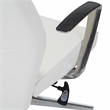 Scranton & Co High-Back Office Chair in Snow White with Chrome Base