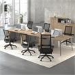 Scranton & Co Ergonomic Mesh Back Task Chair with Lumbar Support in Black