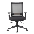 Scranton & Co Ergonomic Mesh Back Task Chair with Lumbar Support in Black