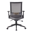 Scranton & Co Ergonomic Mesh Back Task Chair with Lumbar Support in Black