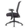 Scranton & Co Ergonomic Mesh Back Task Chair with Lumbar Support in Black