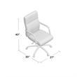 Scranton & Co Vinyl Executive Conference Chair with Arms in Caramel