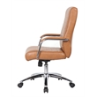 Scranton & Co Vinyl Executive Conference Chair with Arms in Caramel
