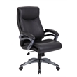 Scranton & Co Double Layer LeatherPlus Executive Chair in Black