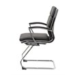 Scranton & Co CaressoftPlus Mid-Back Executive Guest Chair in Black