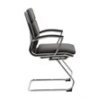 Scranton & Co CaressoftPlus Mid-Back Executive Guest Chair in Black