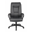 Scranton & Co LeatherPlus Spring Tilt Executive Chair with Pillow Top in Black