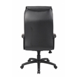 Scranton & Co LeatherPlus Spring Tilt Executive Chair with Pillow Top in Black