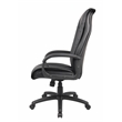 Scranton & Co LeatherPlus Spring Tilt Executive Chair with Pillow Top in Black