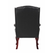 Scranton & Co Traditional Button Tufted Caressoft Guest Chair in Black