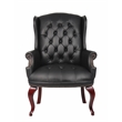 Scranton & Co Traditional Button Tufted Caressoft Guest Chair in Black