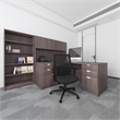 Scranton & Co Mesh Back Task Chair with Synchro-Tilt & Adjustable Arms in Black