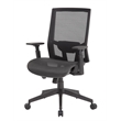 Scranton & Co Mesh Back Task Chair with Synchro-Tilt & Adjustable Arms in Black