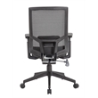 Scranton & Co Mesh Back Task Chair with Synchro-Tilt & Adjustable Arms in Black