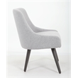 Scranton & Co Poly-Linen Weave Guest Chair with Metal Legs in Grey