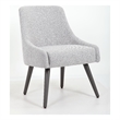 Scranton & Co Poly-Linen Weave Guest Chair with Metal Legs in Grey