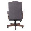 Scranton & Co High-Back Executive Chair in Slate Gray Commercial Grade Linen