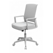Scranton & Co Ergonomic Mesh Back Task Chair with Fixed Arms in Gray