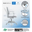 Scranton & Co Ergonomic Mesh Back Task Chair with Fixed Arms in Gray