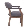 Scranton & Co Accent Arm Chair in Slate Gray Commercial Grade Linen