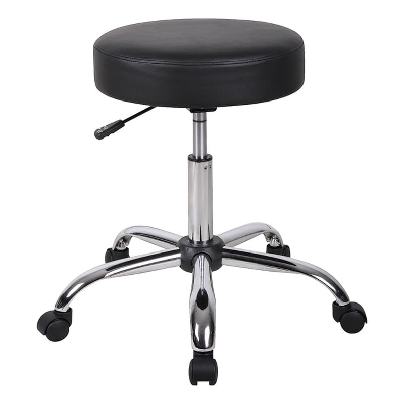 Scranton & Co Vinyl Medical Stool with Chrome Base and 6