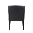 Scranton & Co Executive Box Arm Chair with Caressoft Upholstery & Mahogany Base