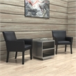 Scranton & Co Executive Box Arm Chair with Caressoft Upholstery & Mahogany Base