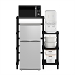 Scranton & Co Tall Toolless Kitchen Storage Shelf in Americano/Black