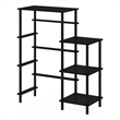 Scranton & Co Tall Toolless Kitchen Storage Shelf in Americano/Black