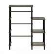 Scranton & Co Tall Toolless Kitchen Storage Shelf in French Oak Grey/Black