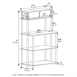 Scranton & Co Toolless Kitchen Shelf with Cabinet in Americano/Black