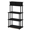 Scranton & Co Toolless Kitchen Shelf with Cabinet in Americano/Black